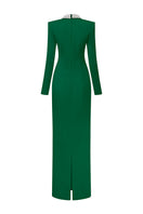 Green Diana Taffeta Cut-Out Gown by 21Six, elegant evening dress with stylish cut-outs and flowing fabric.