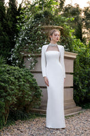 Elegant Diana Taffeta Cut-Out Gown by 21Six featuring a sleek silhouette and stylish cut-outs, perfect for formal occasions.