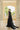 ARIANE CREPE AND CHIFFON GOWN IN BLACK - CULT MIA