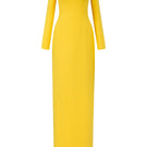 Elegant Elise crepe gown by 21Six, featuring a flowing silhouette and detailed design, perfect for formal occasions.