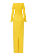 Elegant Elise crepe gown by 21Six featuring a flowing silhouette and sophisticated design, perfect for formal occasions.