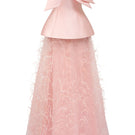 Elegant Colette taffeta and tulle gown by 21Six featuring a flowing silhouette and intricate detailing in soft pastel tones.