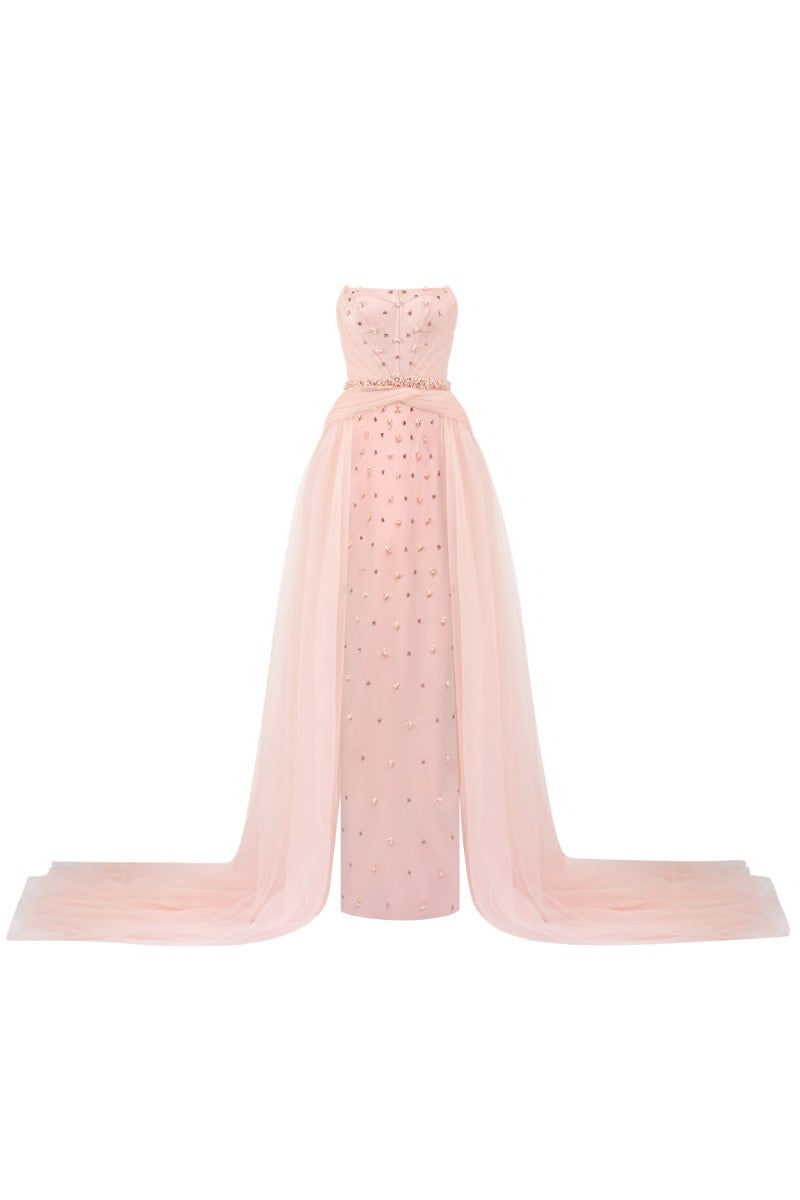 VALÉRIE SILK AND TULLE GOWN - CULT MIA