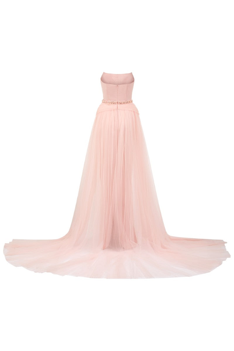 VALÉRIE SILK AND TULLE GOWN - CULT MIA
