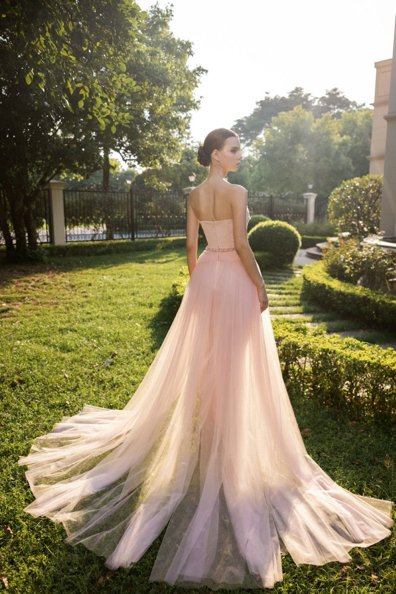 VALÉRIE SILK AND TULLE GOWN - CULT MIA