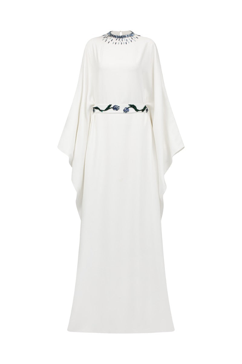 MAELLE CREPE GOWN IN WHITE - CULT MIA