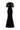 ISABELLE CREPE GOWN WITH EMMANUELLE CAPE IN BLACK - CULT MIA
