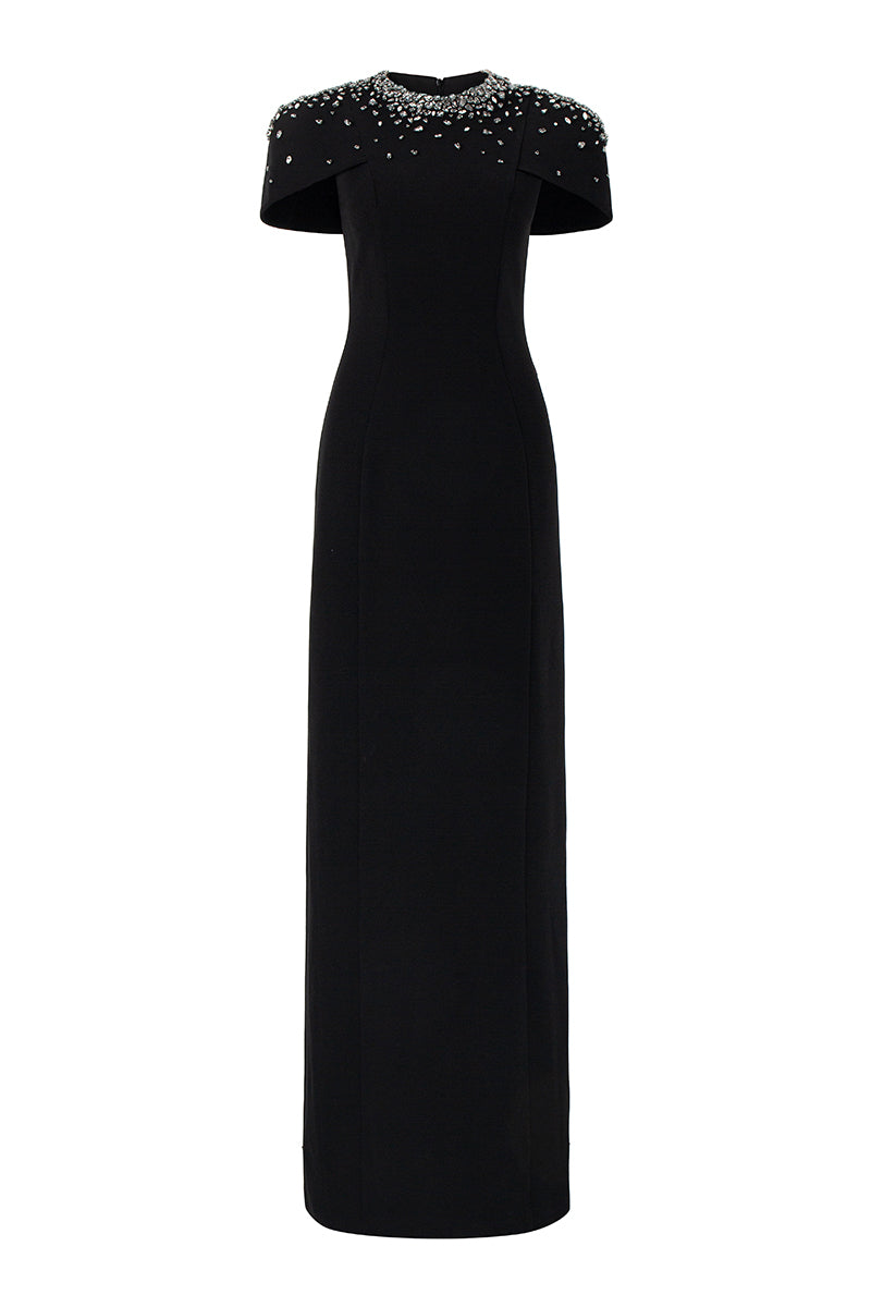 SERRA CREPE DRESS IN BLACK