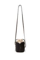 Black VIKELE STUDIO Bucket Mini Bag with shoulder strap, compact and stylish for everyday use.