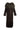 FAUX FUR MAXI COAT WITH FLARED SLEEVES IN BROWN