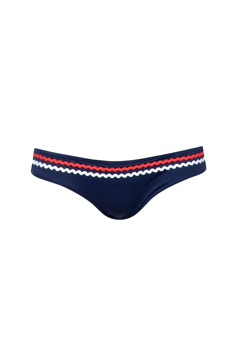 MOA TOP AND TUNAS BOTTOM BIKINI IN NAVY FLAG - CULT MIA