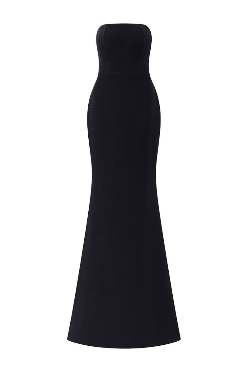 LOUISA CREPE FISHTAIL GOWN - CULT MIA