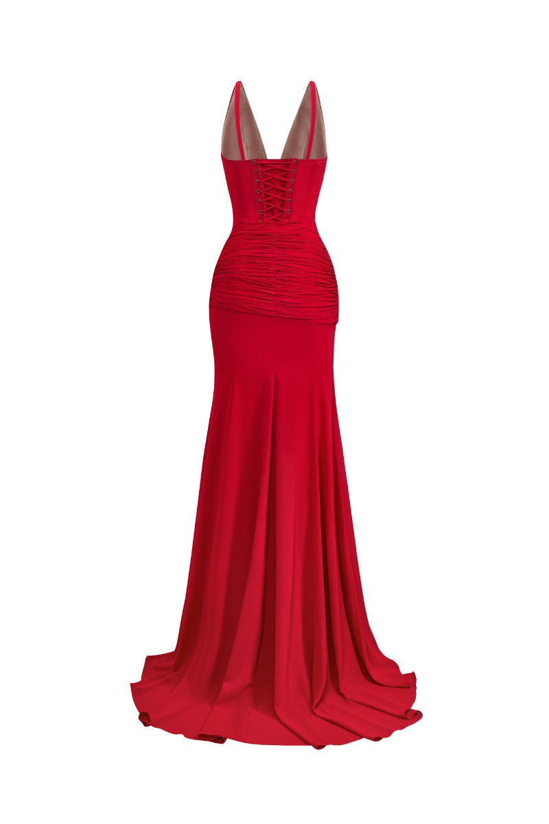 SLEEVELESS V-NECK CHIFFON MAXI DRESS | CULT MIA | CEM SLEEVELESS V-NECK CHIFFON MAXI DRESS | CULT MIA | CEM