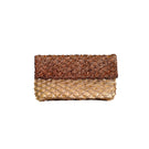 Verdi Kaia seashell clutch in gold and copper with a textured shell design and compact, elegant style.
