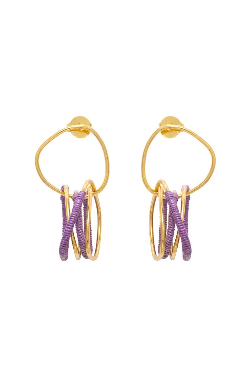 MALIK LILAC BABY EARRINGS - CULT MIA