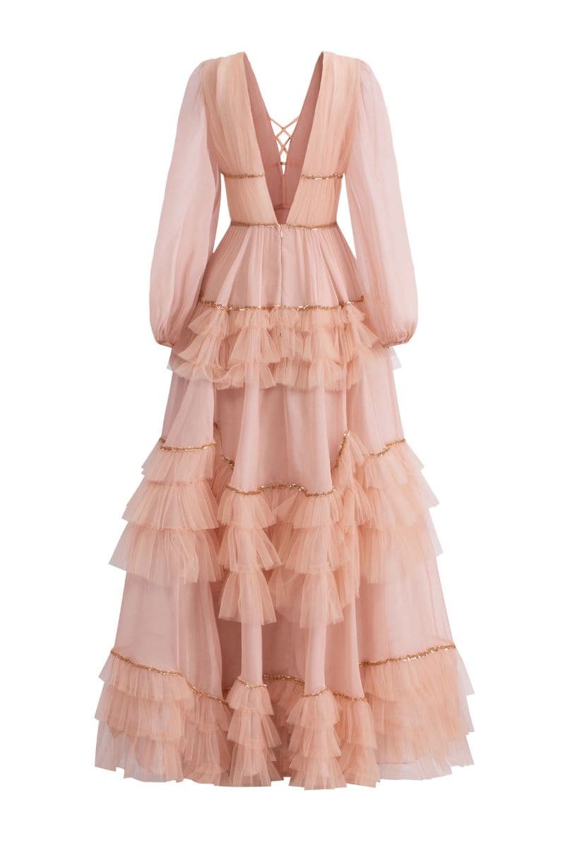 ARJONA SILK LAYERED MAXI DRESS | 21Six | CULT MIA