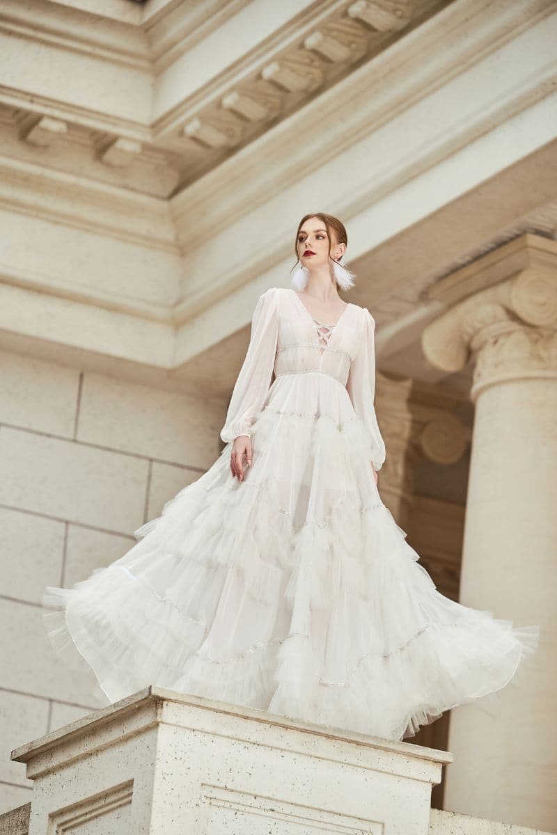 ARJONA SILK LAYERED MAXI DRESS | 21Six | CULT MIA