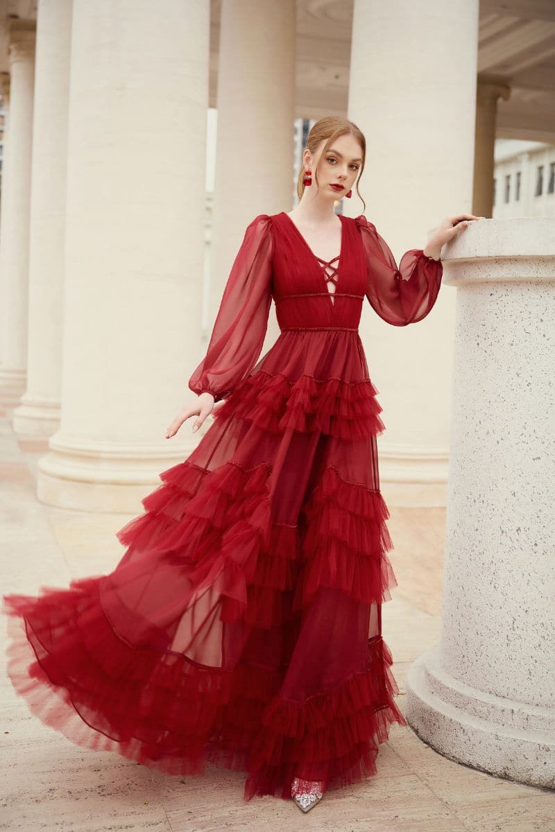 ARJONA SILK LAYERED MAXI DRESS | 21Six | CULT MIA