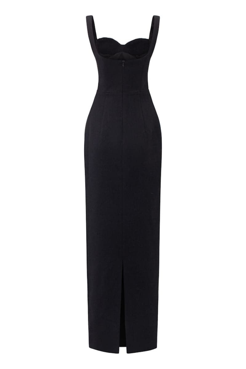 BLACK JENSEN CRYSTAL BODYCON DRESS | 21Six | CULT MIA