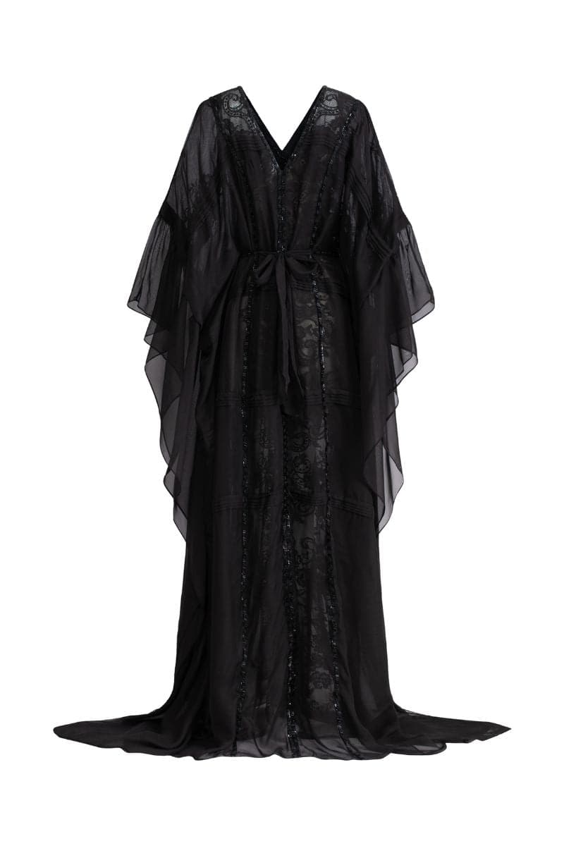 Black Sunie silk straight maxi dress by 21Six, flowing long dress with a sleek silhouette and elegant design.