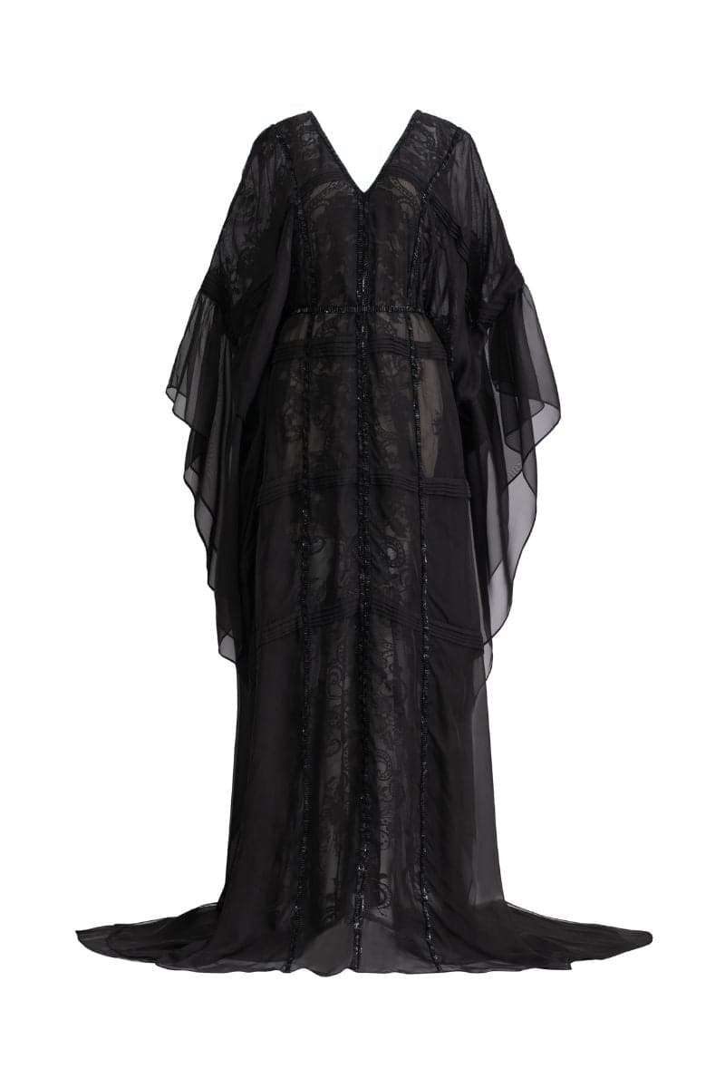 BLACK SUNIE SILK STRAIGHT MAXI DRESS | 21Six | CULT MIA