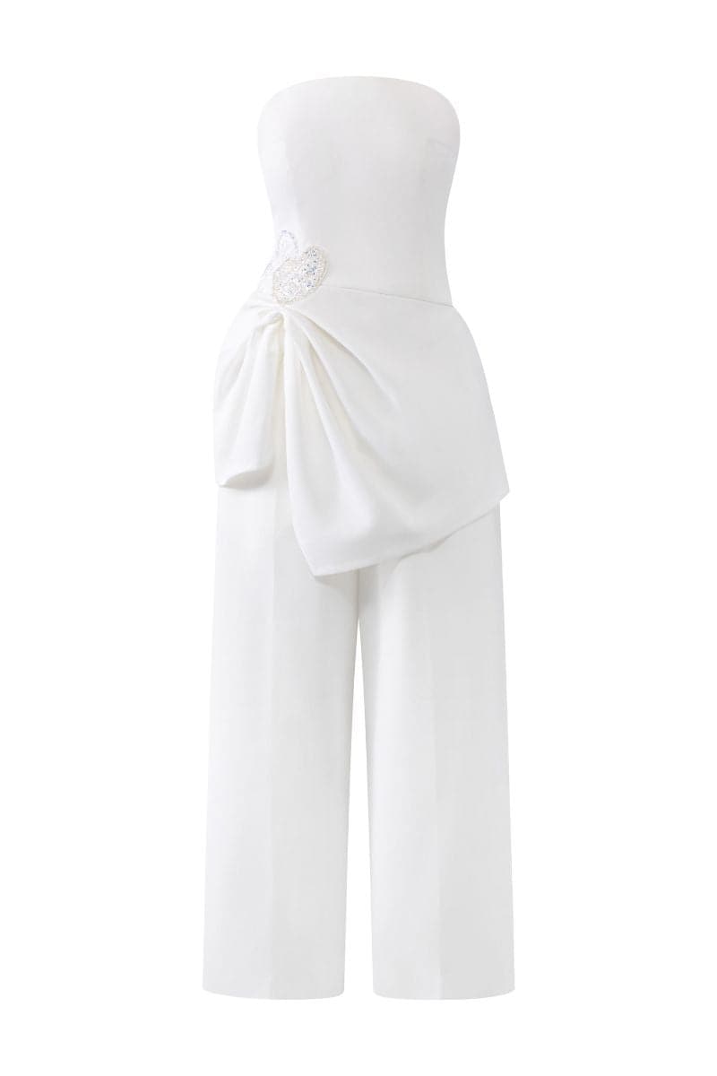 21Six Estelle gathered top and Noelle pants set, stylish co-ords in vibrant Very Peri, featuring a fitted top and matching pants.