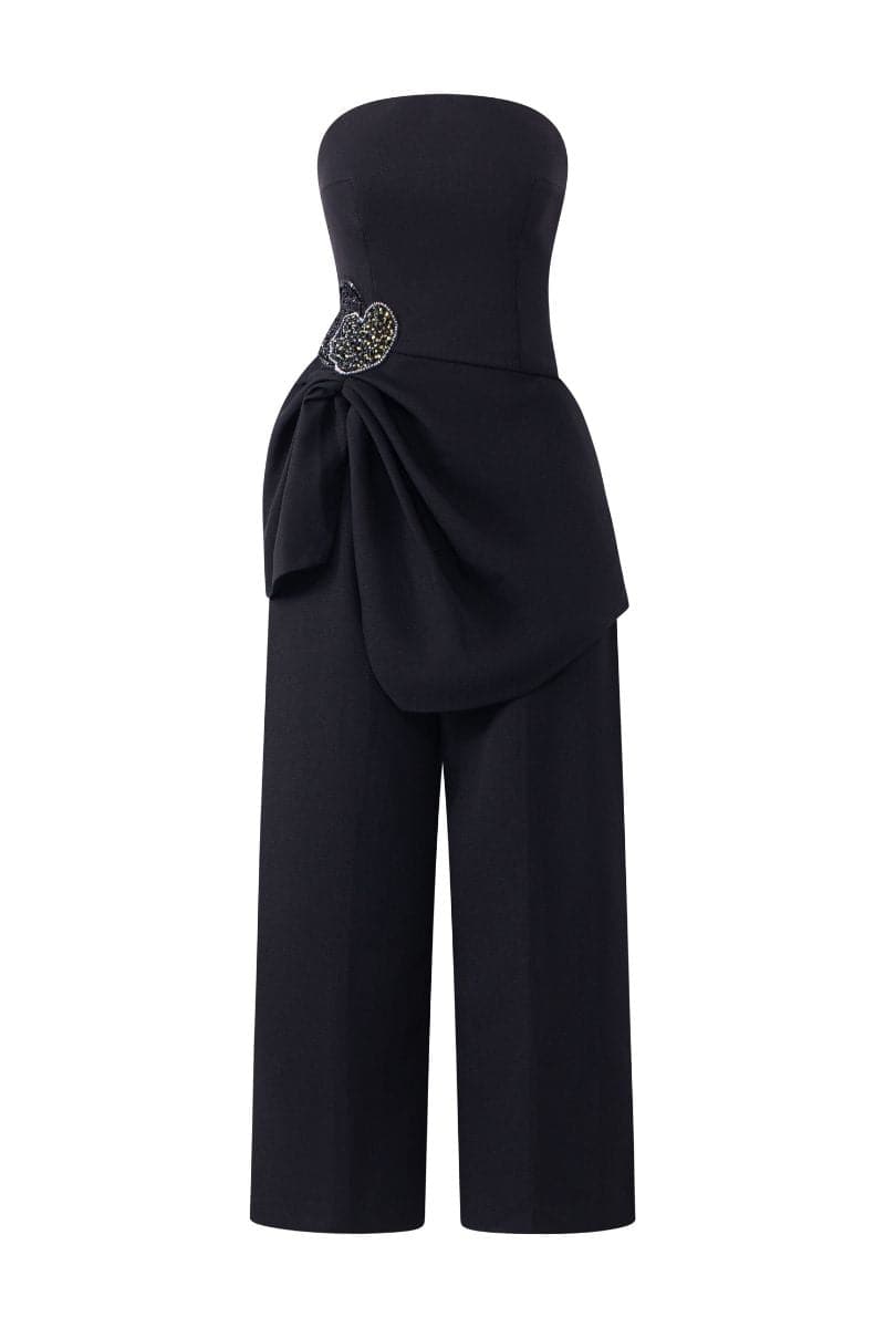 Estelle gathered top and Noelle pants set by 21Six, stylish co-ords in vibrant Very Peri with a fitted top and matching pants.