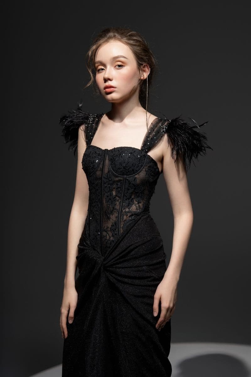 IZZY LACE CORSET MAXI DRESS CULT MIA 21Six