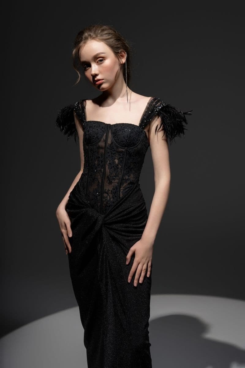 IZZY LACE CORSET MAXI DRESS | 21Six | CULT MIA