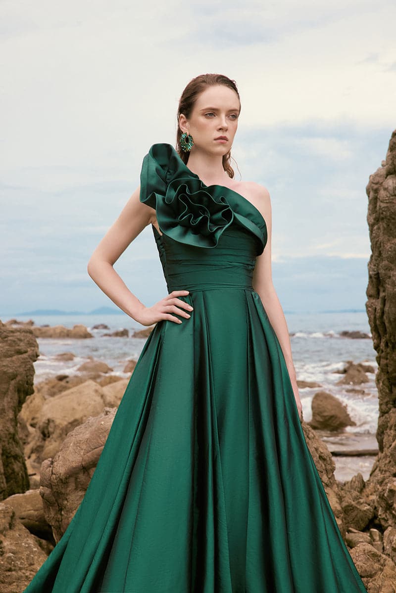 JULIETA SILK TAFFETA FLORAL DRESS | 21Six | CULT MIA