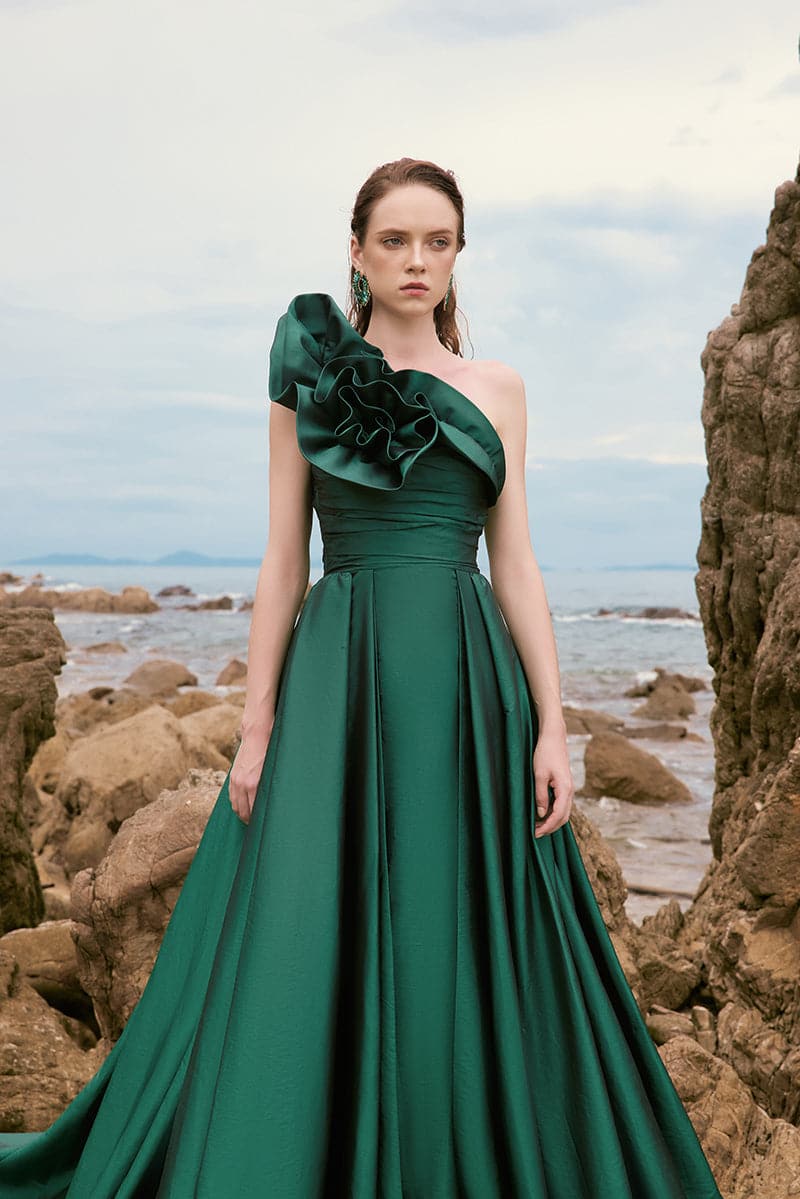 JULIETA SILK TAFFETA FLORAL DRESS | 21Six | CULT MIA
