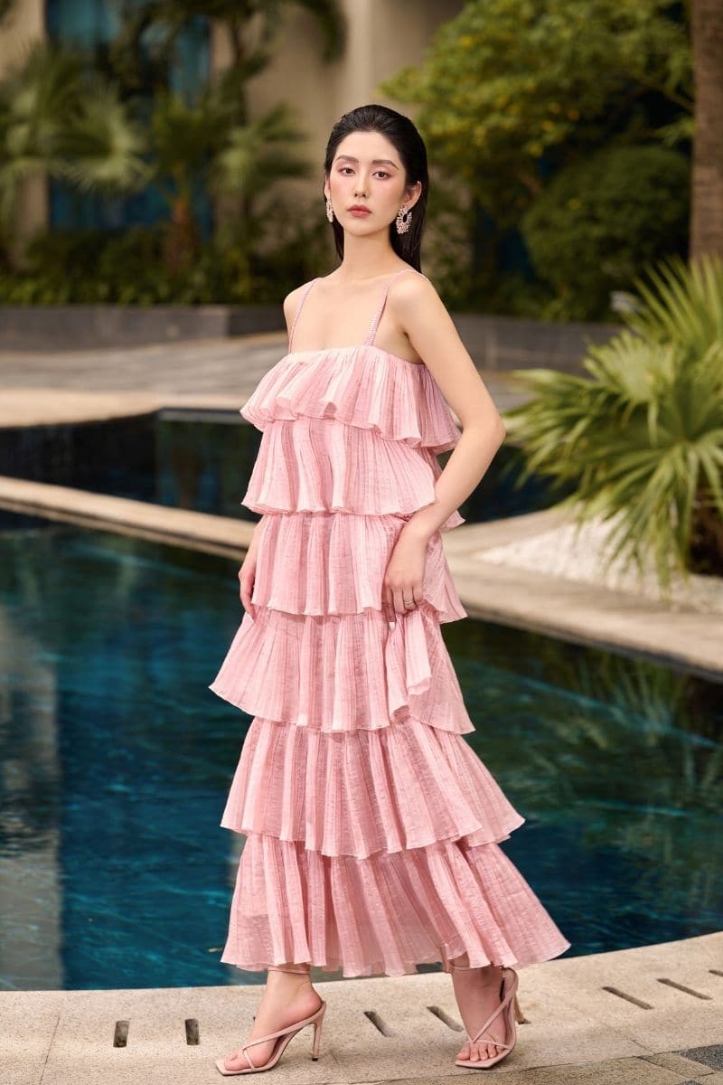 PENNY SILK LAYERED MAXI DRESS | 21Six | CULT MIA