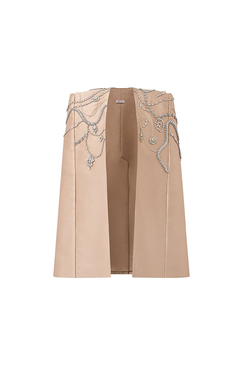 TERESA SILK SATIN CRYSTAL DRESS | 21Six | CULT MIA
