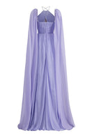 21Six Veri Peri Dalia silk cut-out maxi gown with flowing silhouette and elegant design, perfect for formal occasions.