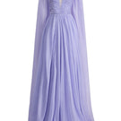 Elegant 21Six Veri Peri Dalia silk cut-out gown with a flowing maxi silhouette and stylish cut-out details.