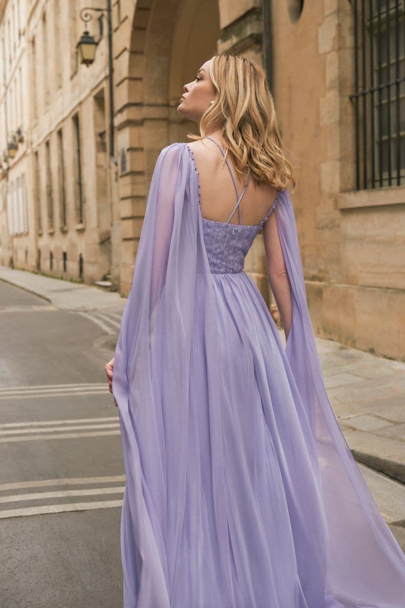 21Six Veri Peri Dalia silk cut-out gown, featuring a flowing maxi dress with elegant cut-outs and vibrant Veri Peri color.