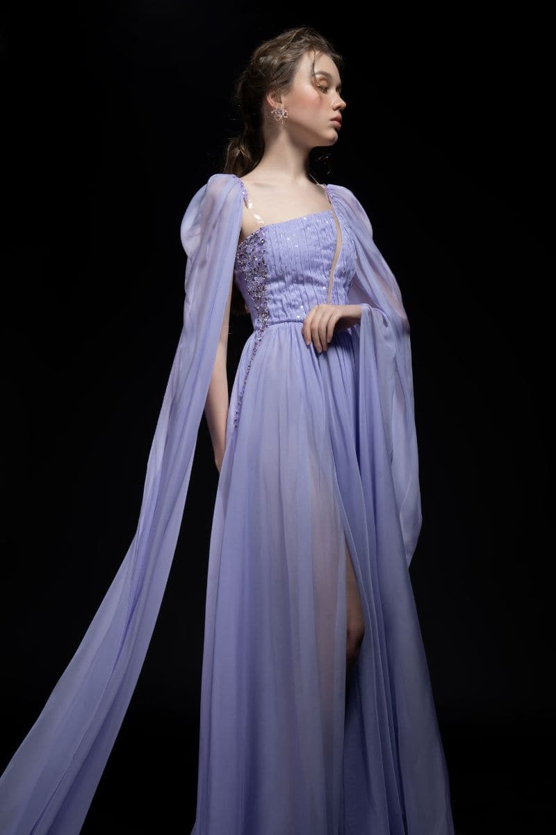 VERI PERI JANE SILK CAPE MAXI DRESS | 21Six | CULT MIA