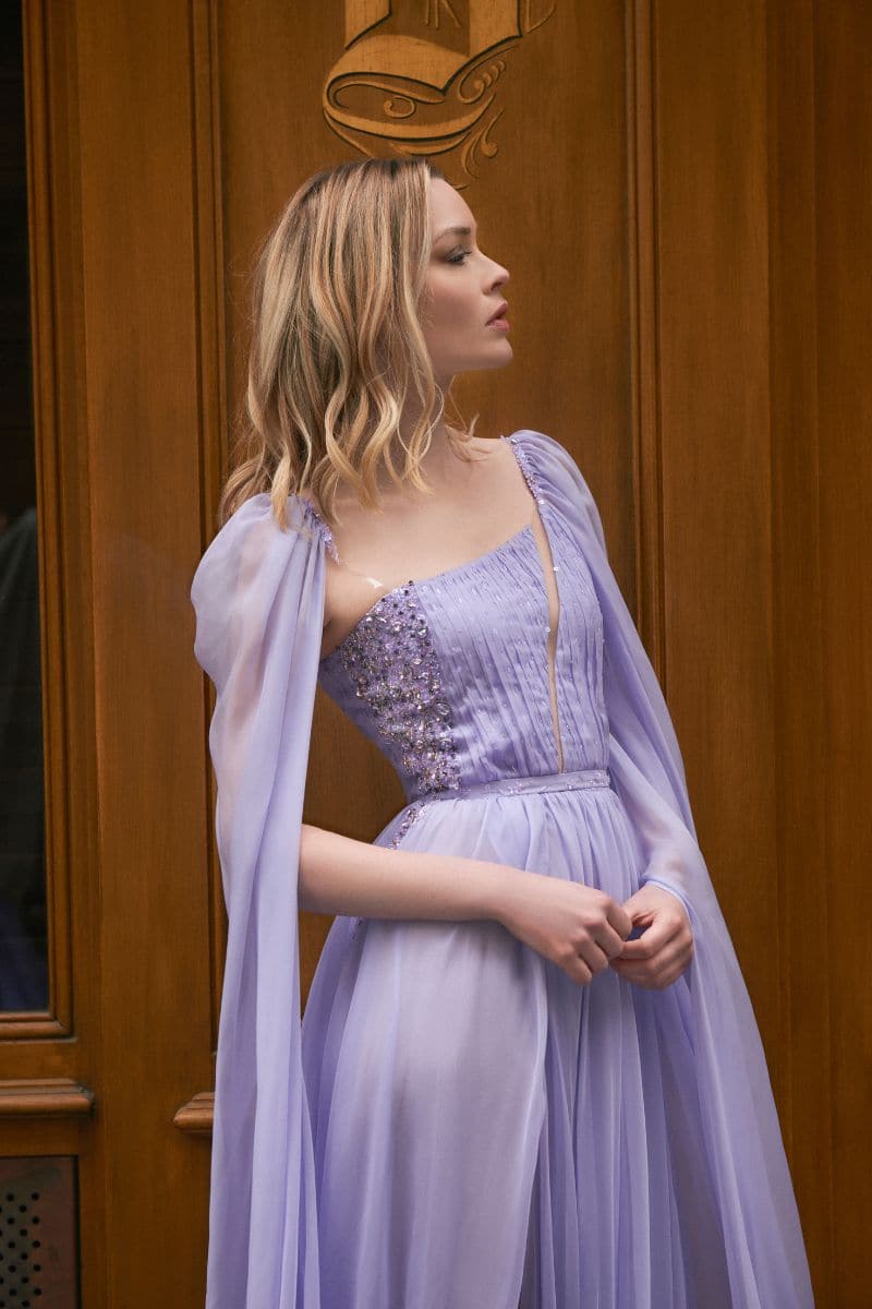 VERI PERI JANE SILK CAPE MAXI DRESS | 21Six | CULT MIA