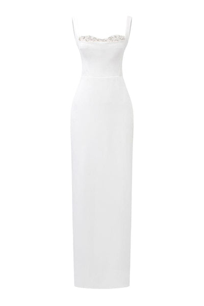sealed with a kiss white bodycon dress Maxi Dress Sealed With A Kiss White Bodycon Dress Women's Dresses Annabel Bodycon Maxi Dress White