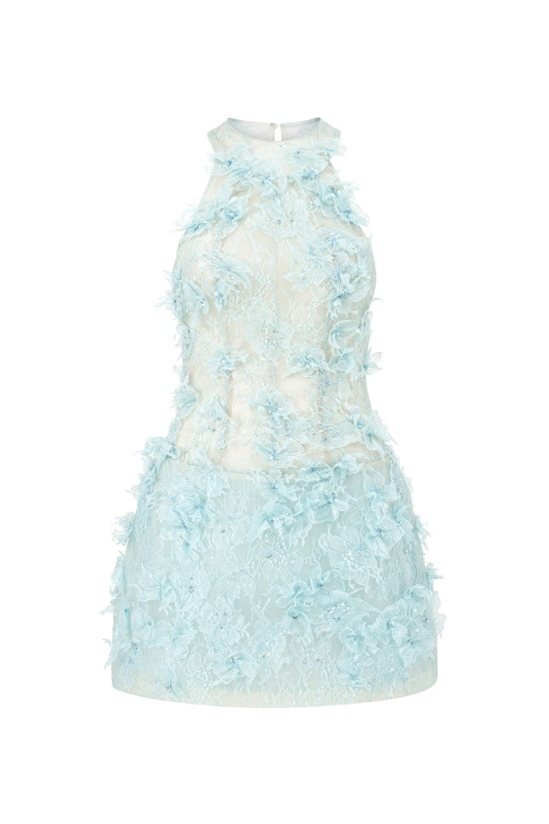 AURELIA LACE DRESS IN AQUA - CULT MIA