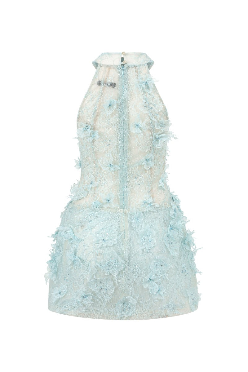AURELIA LACE DRESS IN AQUA - CULT MIA