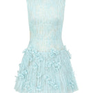 Aqua Flavia lace mini dress by 21Six, featuring delicate lace details and a stylish fit, perfect for casual or semi-formal occasions.