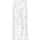 Estefania ivory tulip pants featuring a relaxed fit and stylish design, displayed on a model.