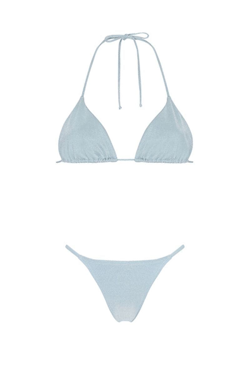 CELESTE TRIANGLE TOP AND STRING BOTTOM BIKINI - CULT MIA
