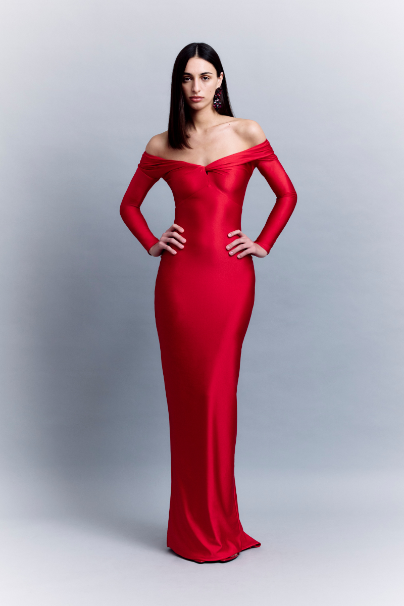 OFF SHOULDER MAXI DRESS - CULT MIA