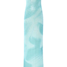 Blue water-themed gown by IKINITA featuring flowing fabric and elegant design, perfect for formal occasions or evening wear.
