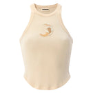 Light beige IKINITA Wave Top in Sand, featuring a stylish, relaxed fit with soft fabric and boat neckline, perfect for casual wear.