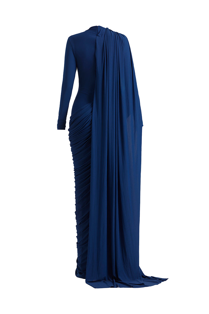Deme By Gabriella Settle Dress gown with elegant design, flowing fabric, and sophisticated style for special occasions.