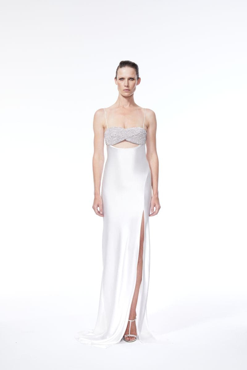 WHITE ETERNITY MAXI DRESS - CULT MIA