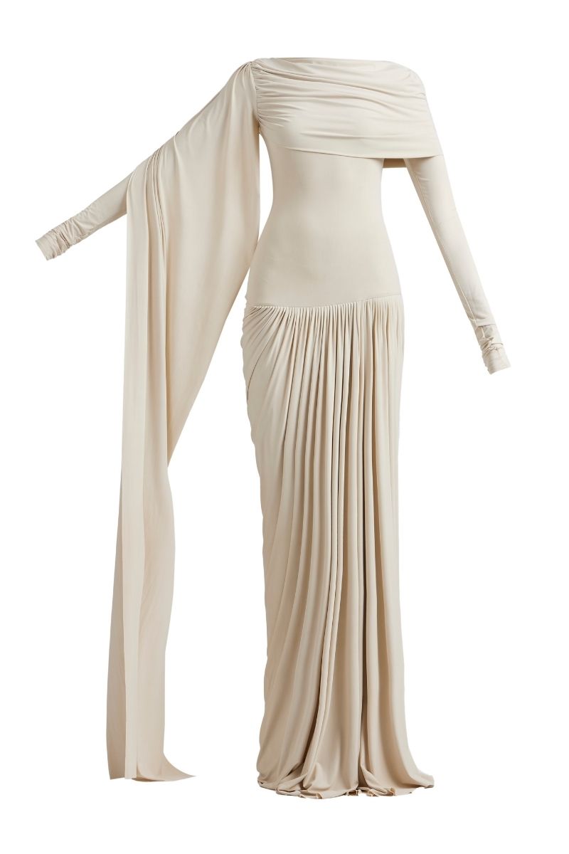 AMARA MAXI DRESS IN IVORY - CULT MIA